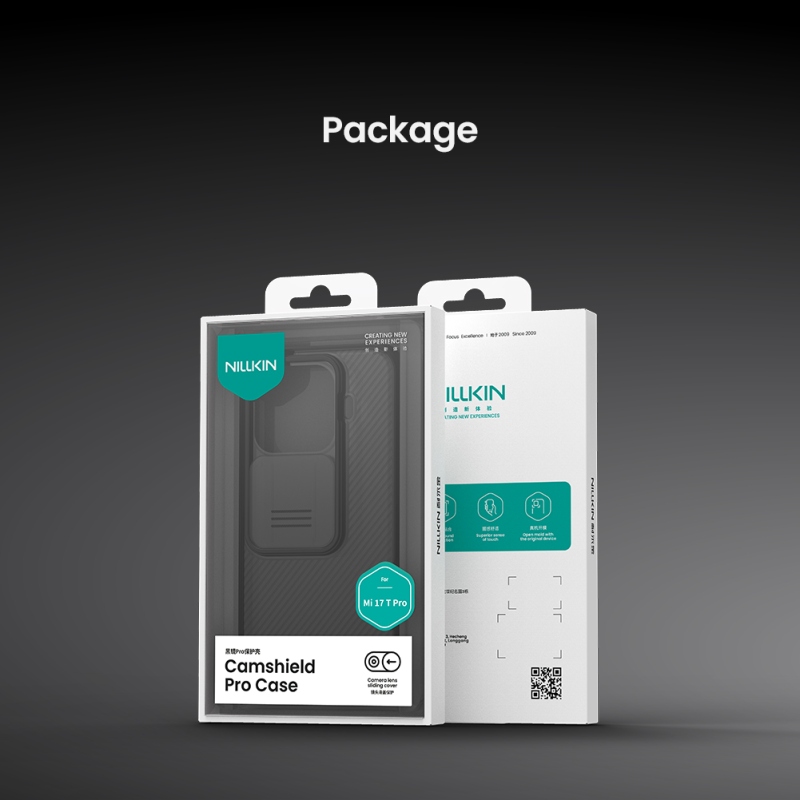 Nillkin CamShield PRO hátsó tok a Xiaomi 17T Pro-hoz, fekete