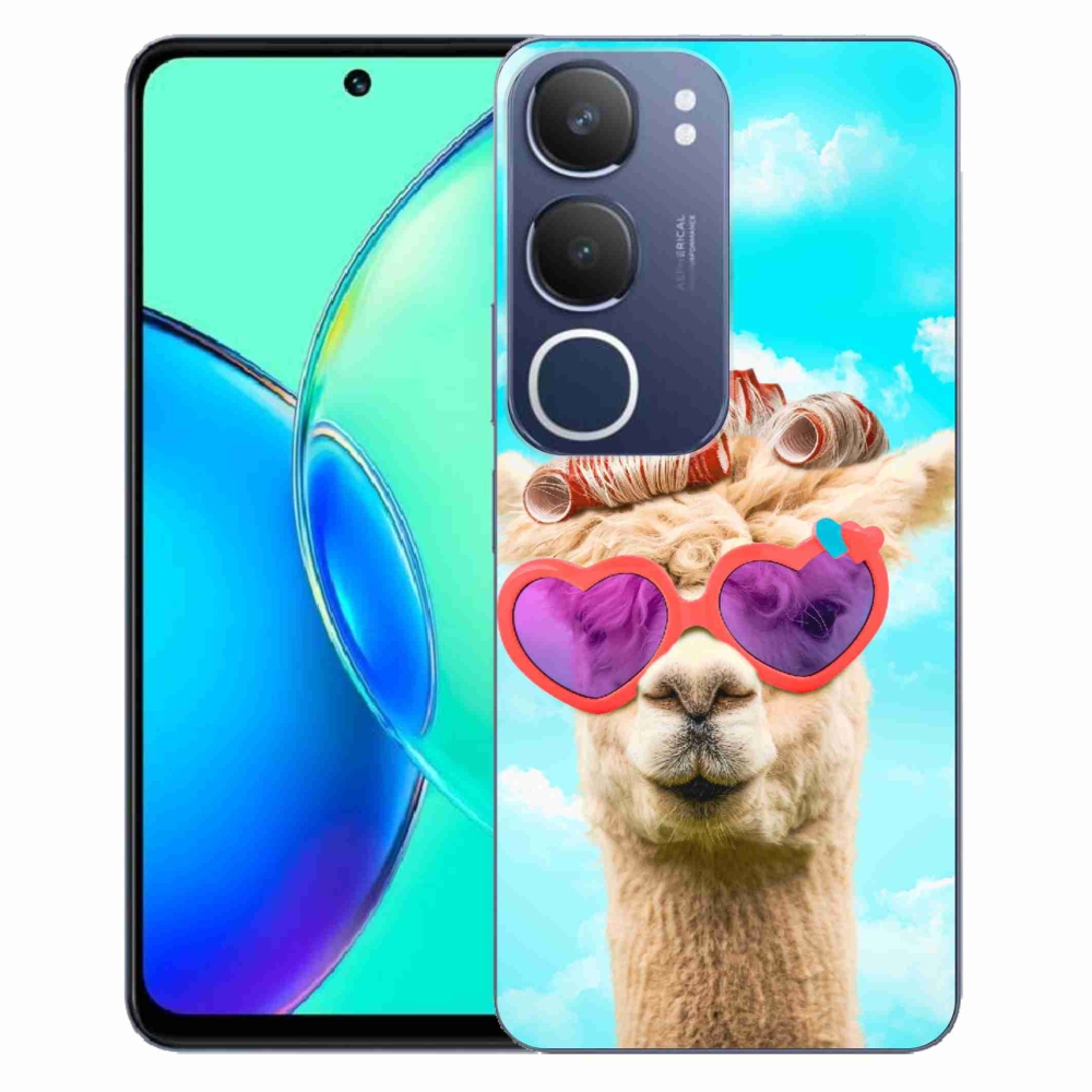 Gél borítás mmCase a Vivo Y19s készülékhez - szemüveges láma