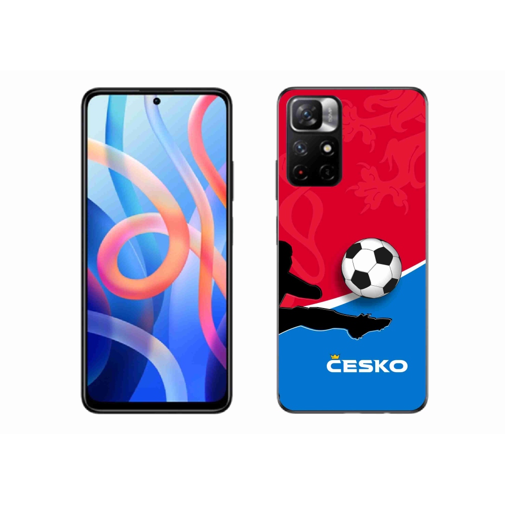 Gél borítás mmCase a Xiaomi Redmi Note 11S 5G - futball Csehország 2