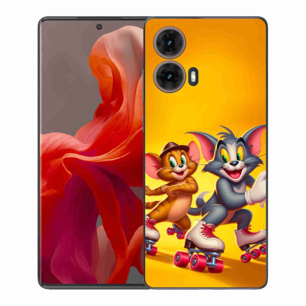 Zselés borítás mmCase a Motorola Moto G85 5G készülékhez - tom a jerry
