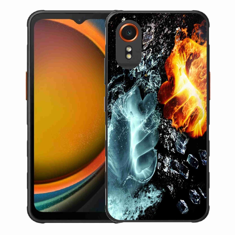 Zselés borítás mmCase Samsung Galaxy Xcover 7 - víz és tűz