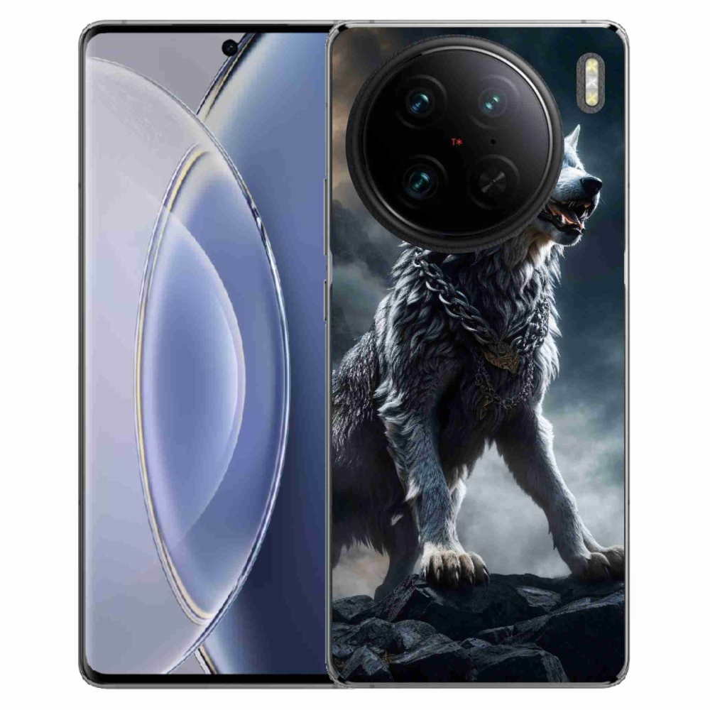 Zselés borítás mmCase a Vivo X90 Pro készülékhez - farkas 1