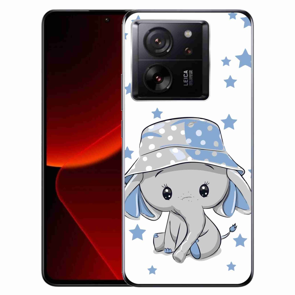 Gél borítás mmCase a Xiaomi 13T/13T Pro készülékhez - kék elefánt