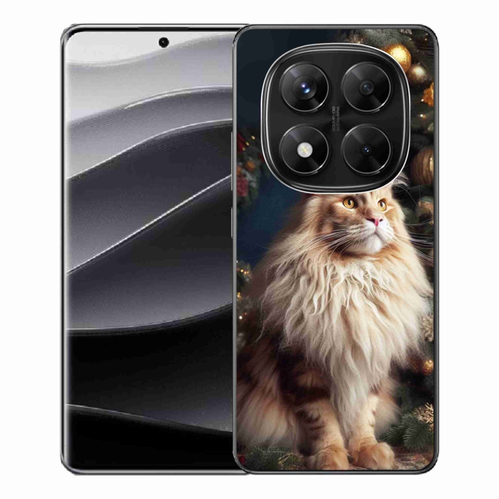 Gél borítás mmCase a Xiaomi Redmi Note 14 Pro 5G/Poco X7 5G számára - macska a fánál