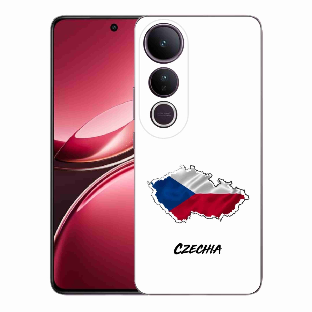 Gél borító mmCase a Vivo V50 Lite 4G/5G - Csehország fehér háttérrel
