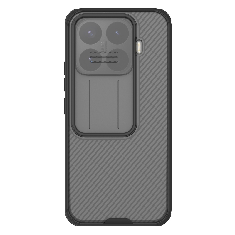 Nillkin CamShield PRO hátsó tok a Xiaomi 17T-hez, átlátszó fekete