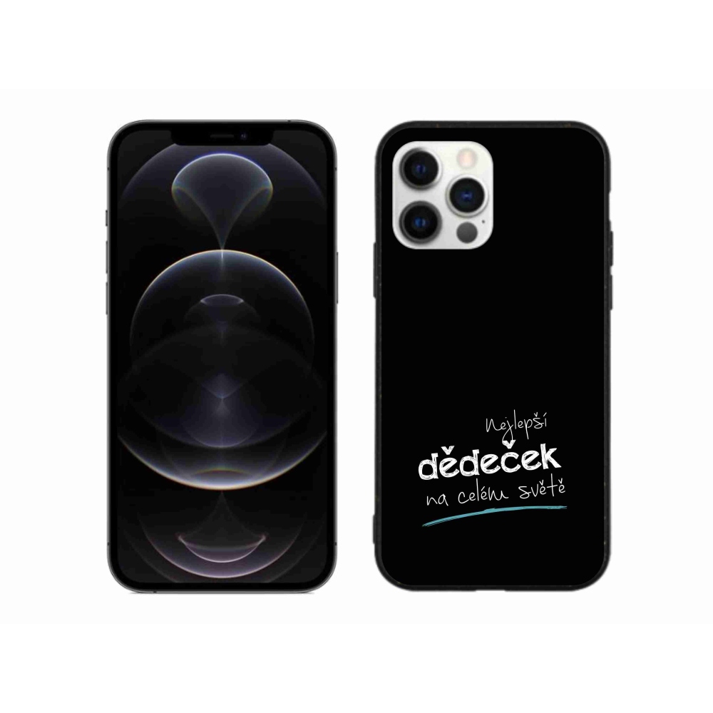 Gél borítás mmCase iPhone 12 Pro Max készülékhez - Legjobb nagypapa 3 Fekete háttér