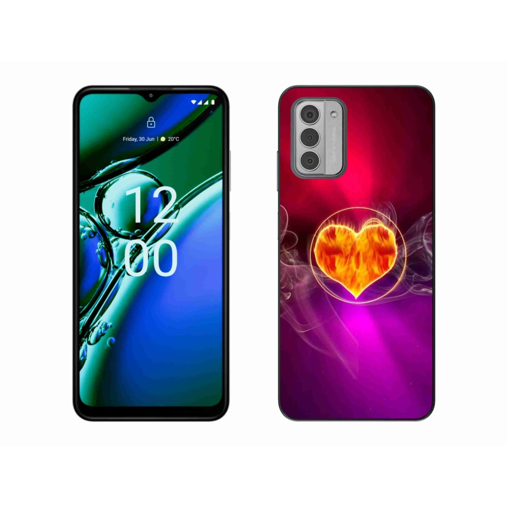 Zselés borítás mmCase a Nokia G42 készülékhez - tüzes szív