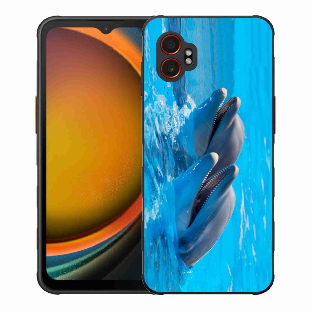 Gél borítás mmCase Samsung Galaxy Xcover 7 Pro készülékhez - delfinek