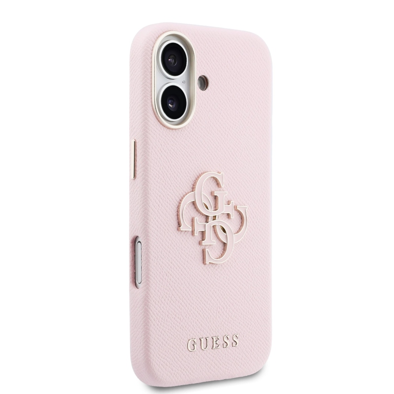 Guess PU gyanta logós hátlap iPhone 17 rózsaszínhez