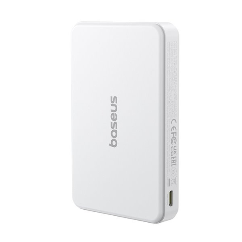 Baseus Airpow 2 22.5W Qi2 mágneses külső akkumulátor 10000mAh Holdfehér