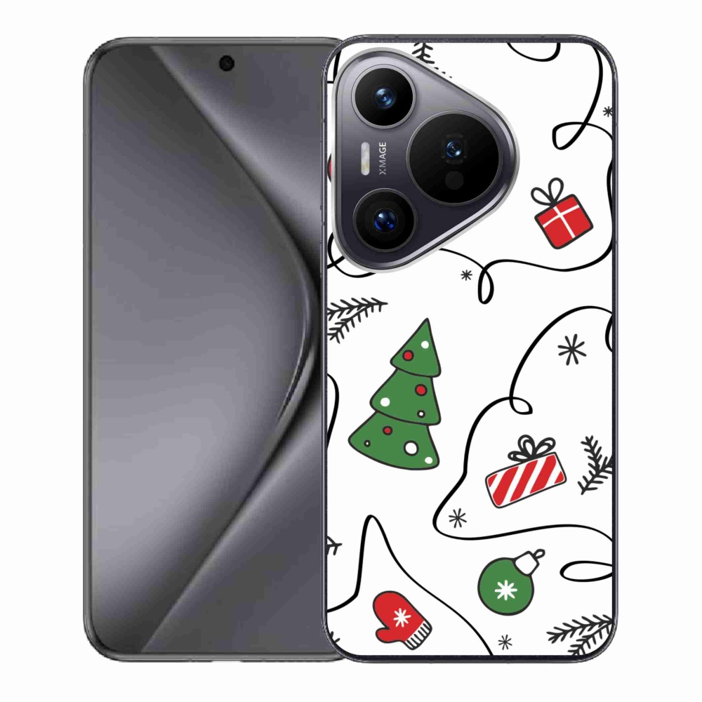 Gél borító mmCase a Huawei Pura 70 készülékhez - karácsonyi motívumok