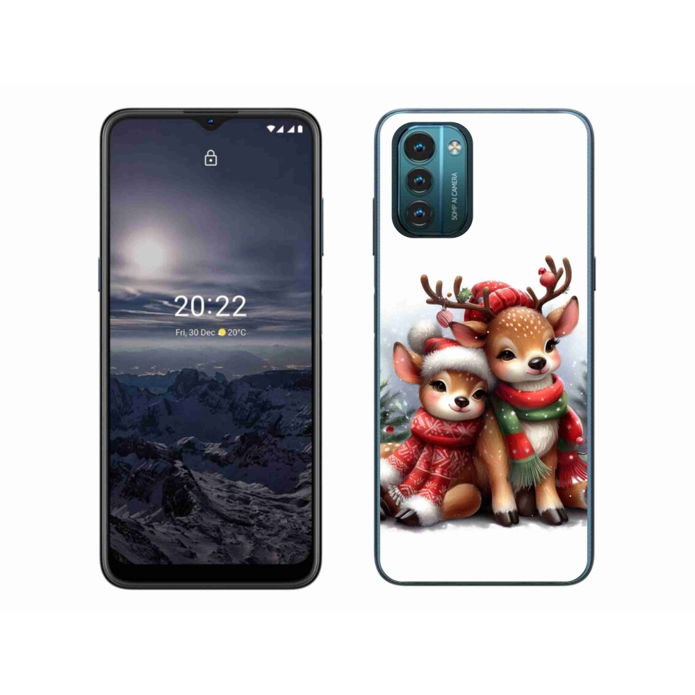 Zselés borítás mmCase a Nokia G11/G21 készülékhez - karácsonyi rénszarvas