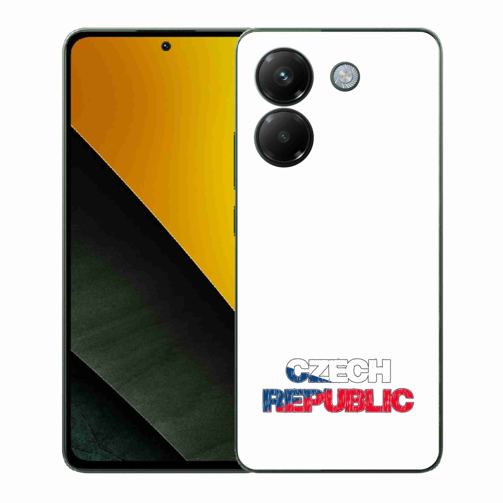 Gél borító mmCase a Xiaomi Poco M7 Pro 5G - Csehország fehér háttérhez