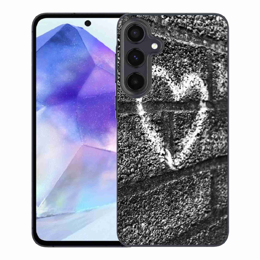 Zselés borítás mmCase Samsung Galaxy A55 5G - szív a falon