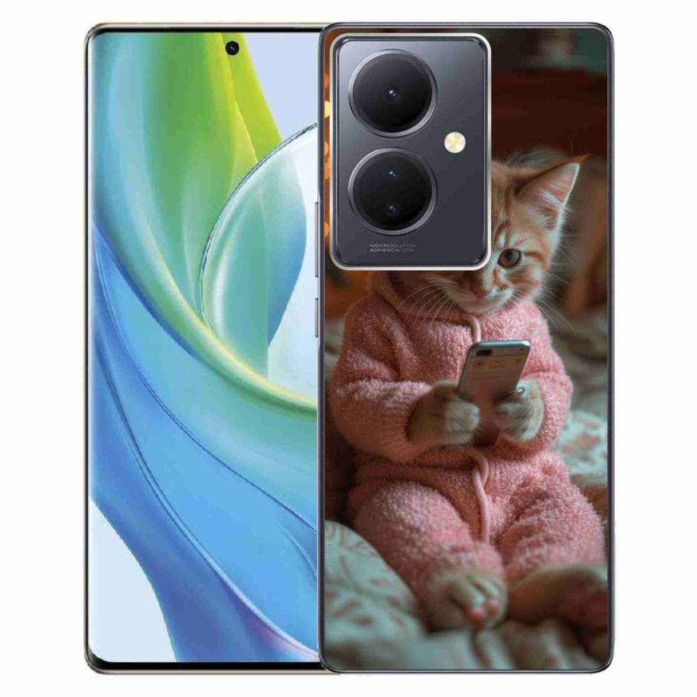 Gél borító mmCase a Vivo V29 Lite 5G-hez - baba mobillal