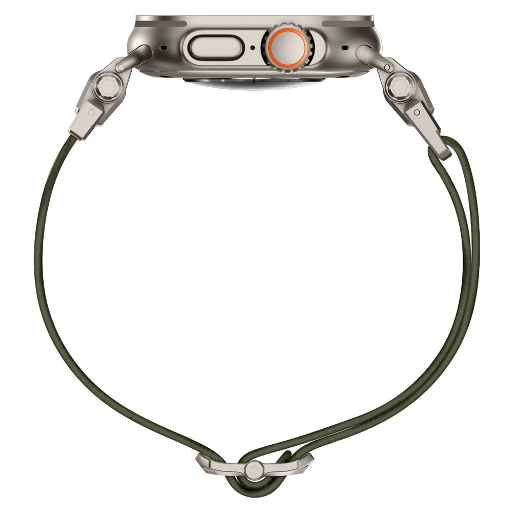 Titán nejlon szíj Apple Watch Ultra/Ultra 2 49mm/SE/SE 2022/2023 44mm/10 46mm/9/8/7 45mm/6/5/4 44mm/3/2/1 42 mm-es Apple Watch Ultra/Ultra 2 órához - zöld színű