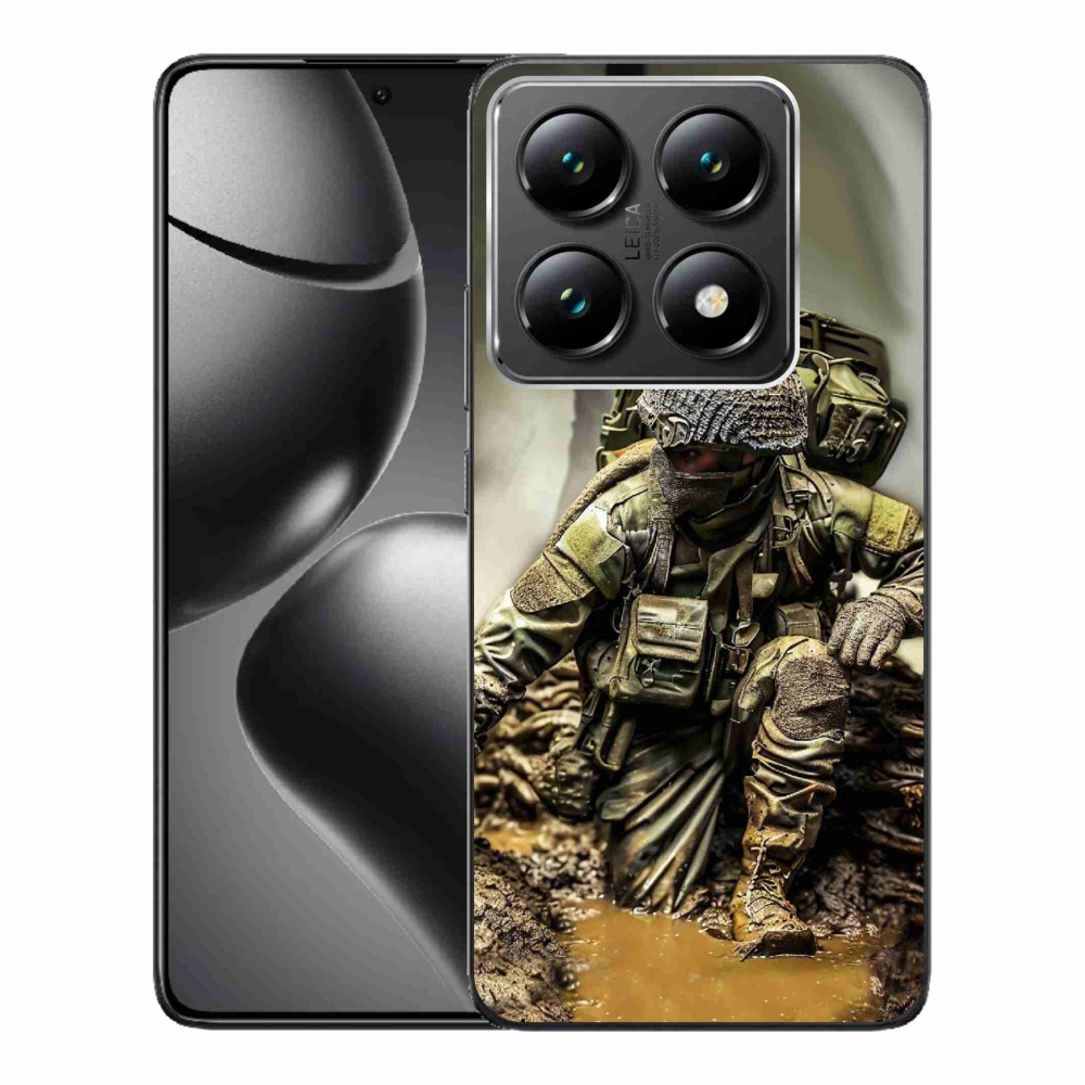 Gél borítás mmCase a Xiaomi 14T Pro számára - katona