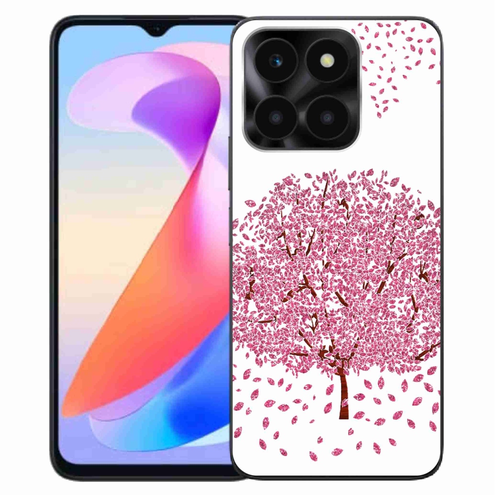 Zselés borítás mmCase a Honor X6a számára - rajzfilmfa levelekkel