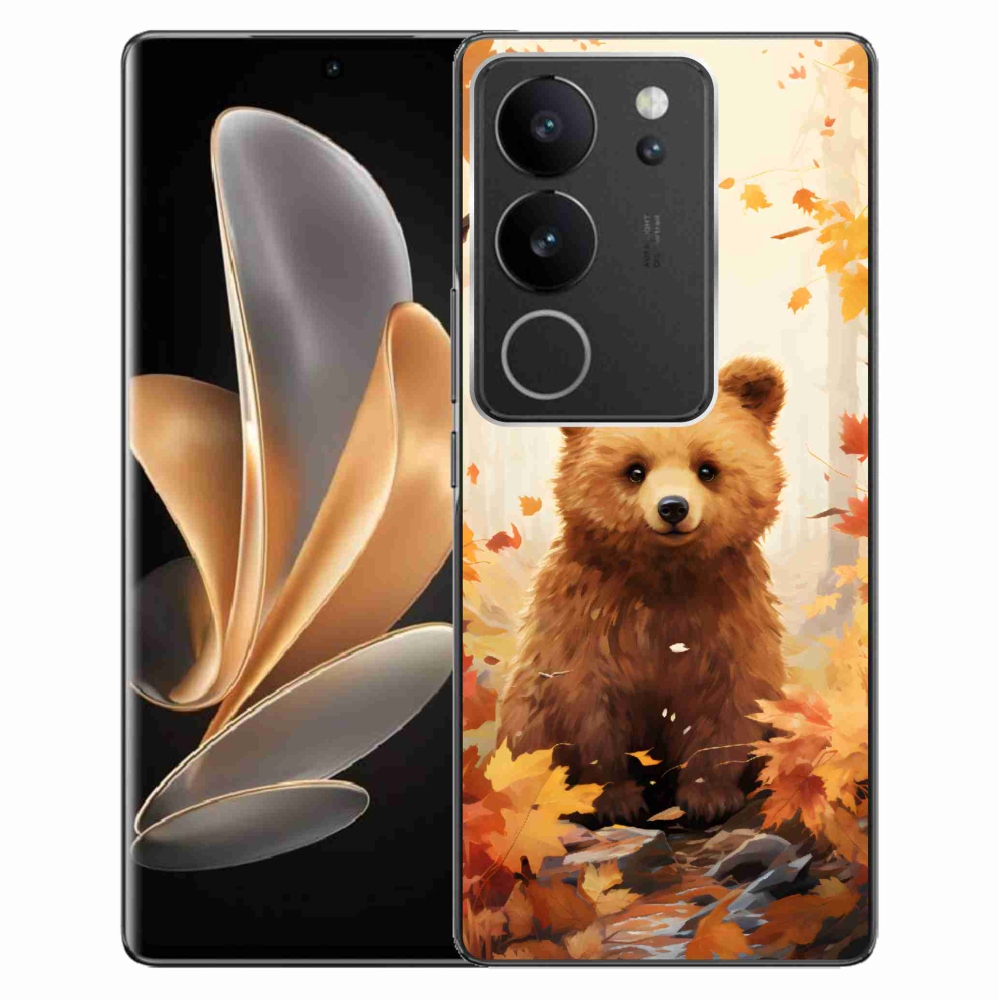 Gél borítás mmCase a Vivo V29 5G-hez - medve az erdőben