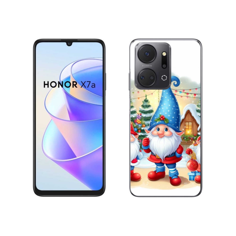 Gél borítás mmCase a Honor X7a számára - Karácsonyi manók