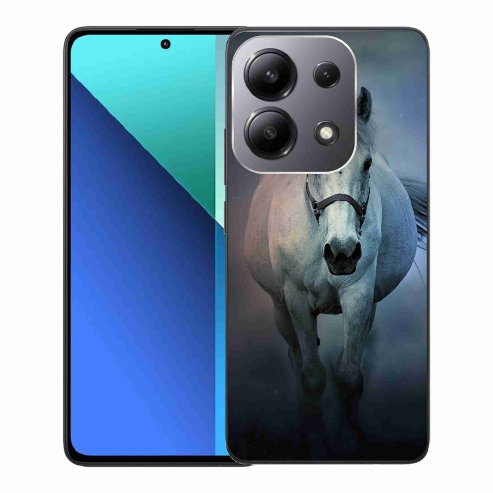 Gél tok mmCase a Xiaomi Redmi Note 13-hoz - futó fehér ló