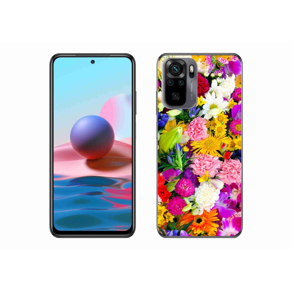 Gél borító mmCase a Xiaomi Redmi Note 10S-hez - virág 12