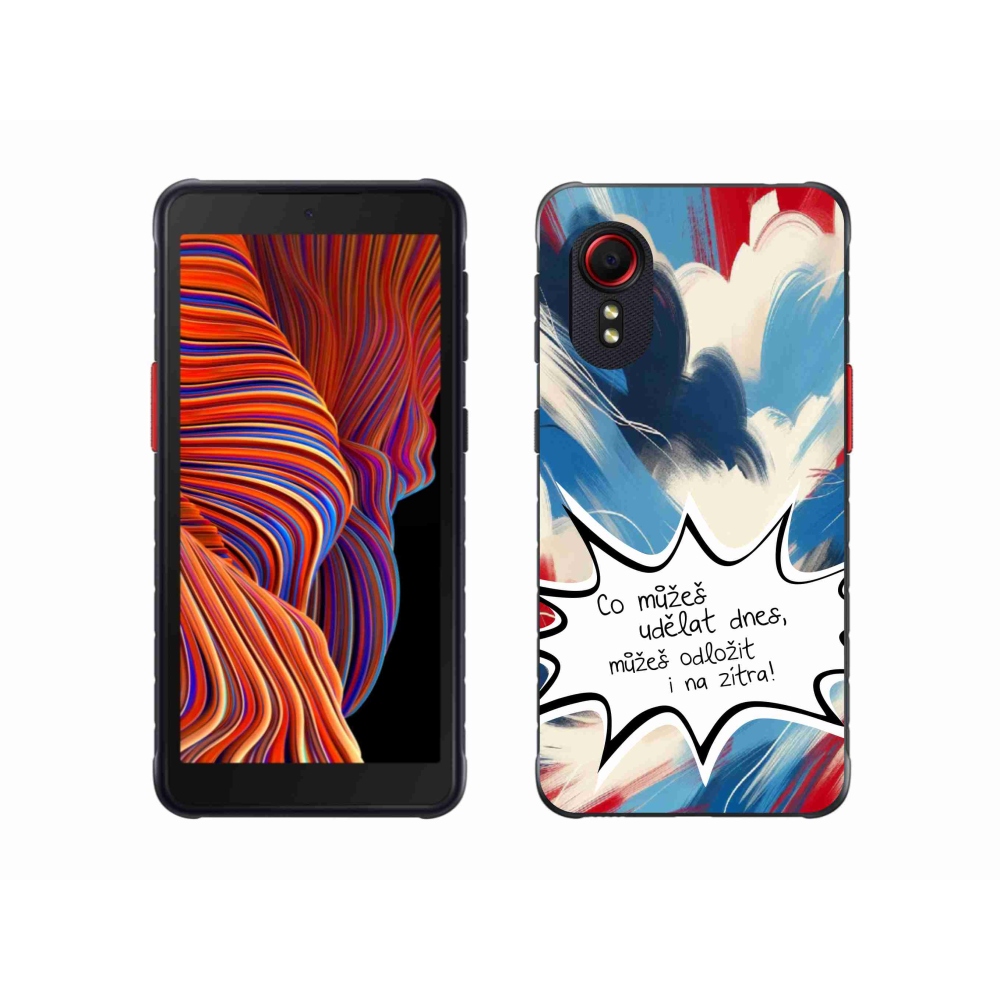 Gél borító mmCase Samsung Galaxy Xcover 5 készülékhez - vicces szöveg 9 fehér háttér