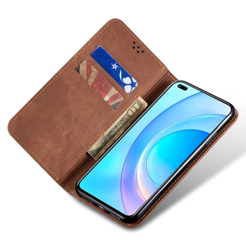 Jeanse könyvtáska Honor 400 Pro-hoz - barna