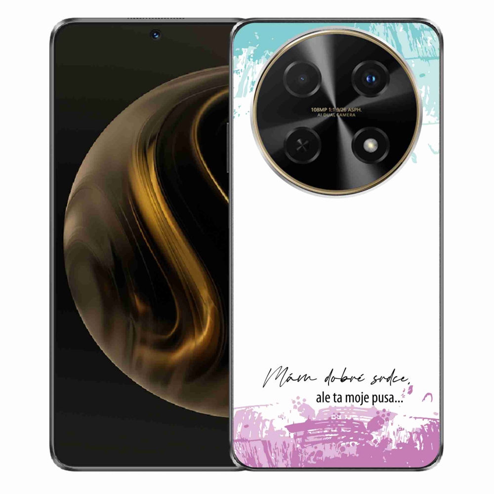 Gél borító mmCase a Huawei Nova 12i készülékhez - vicces szöveg 3 fehér háttérrel