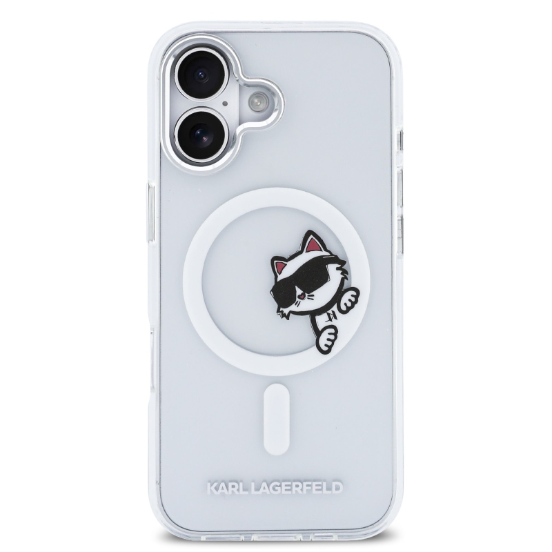 Karl Lagerfeld IML Choupette Peekaboo Peekaboo MagSafe hátlap iPhone 17-hez Átlátszó