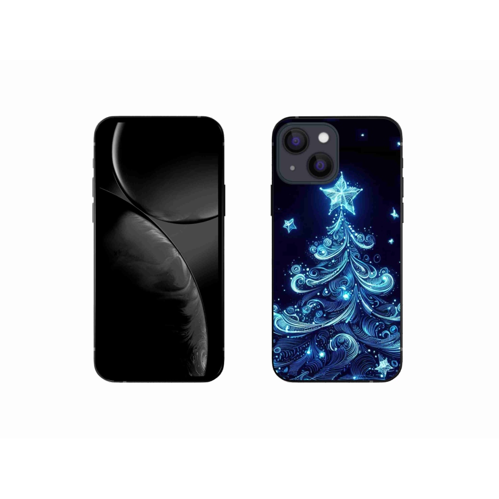 Gél borítás mmCase iPhone 13 mini 5.4 - neon karácsonyfa 4