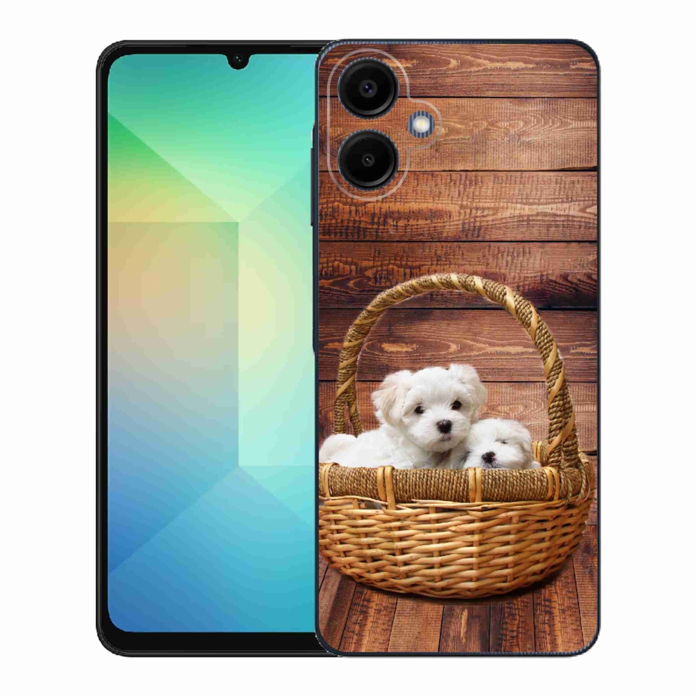 Gél borítás mmCase Samsung Galaxy A06 4G - kölyökkutyákhoz