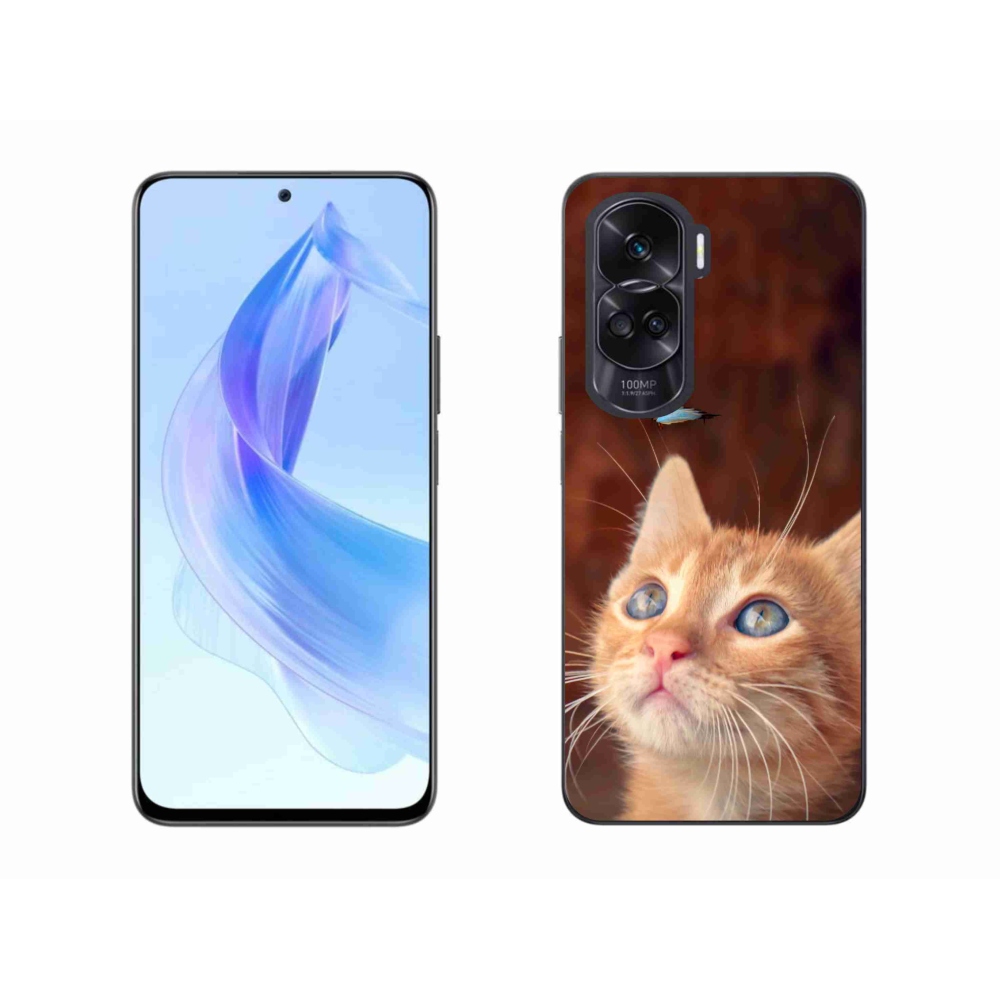 Zselés borítás mmCase a Honor 90 Lite-hoz - pillangó és cica