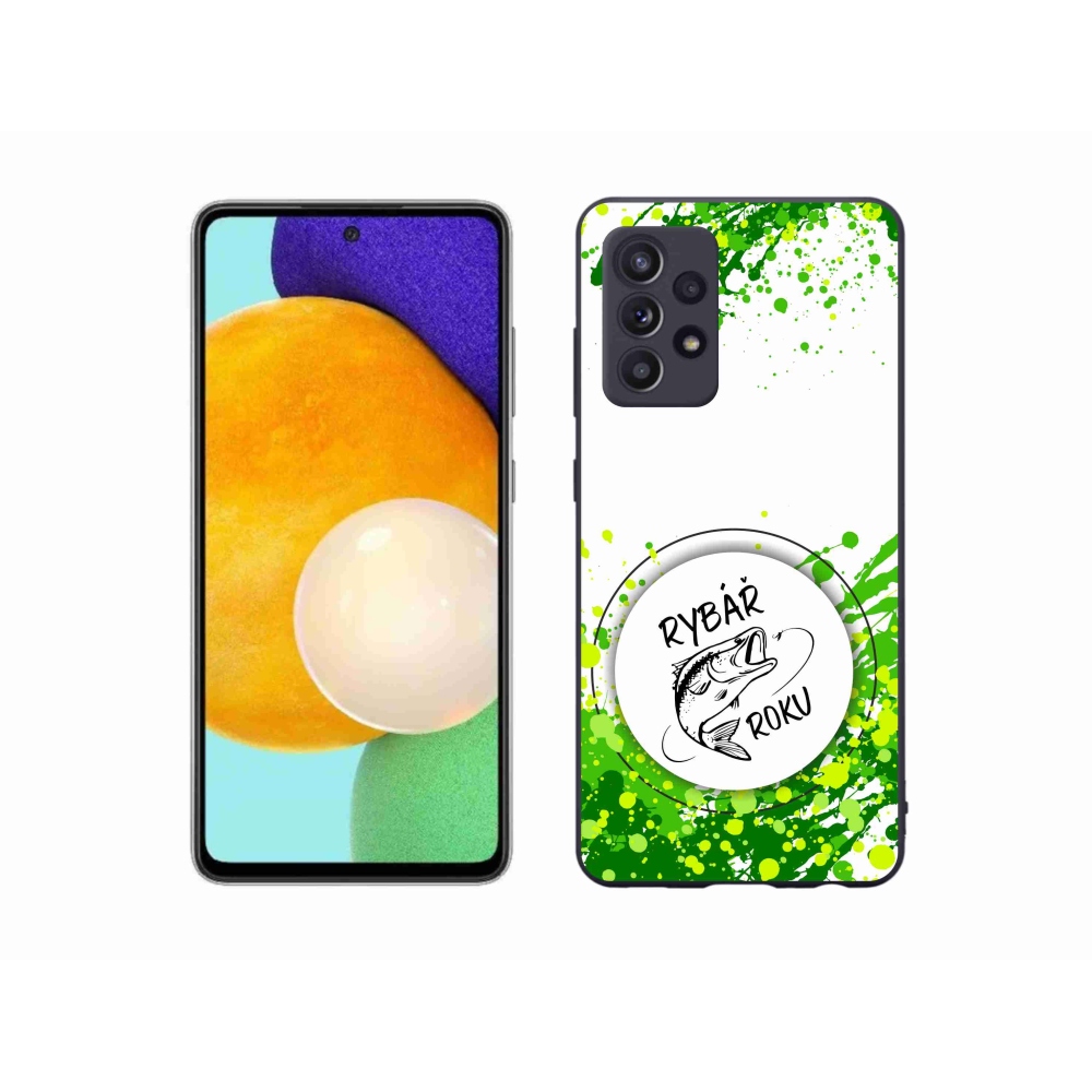 Zselés borító mmCase Samsung Galaxy A52/A52 5G - Az év horgásza fehér háttérrel