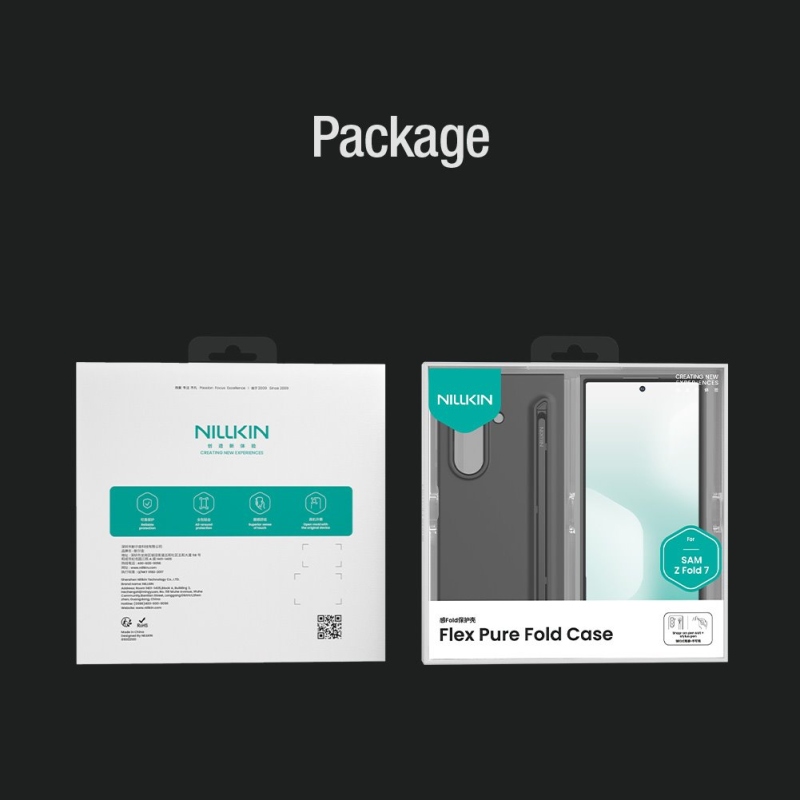 Nillkin Flex Flex Pure Fold tolltartó fedele a Samsung Galaxy Z Fold 7 világoszöldhöz