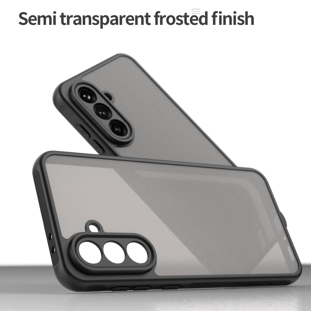 Zselés tok kemény hátlappal Samsung Galaxy A36 5G készülékhez - fekete