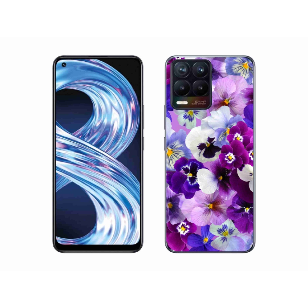 Gél borító mmCase a Realme 8 Pro-hoz - Virágok 9