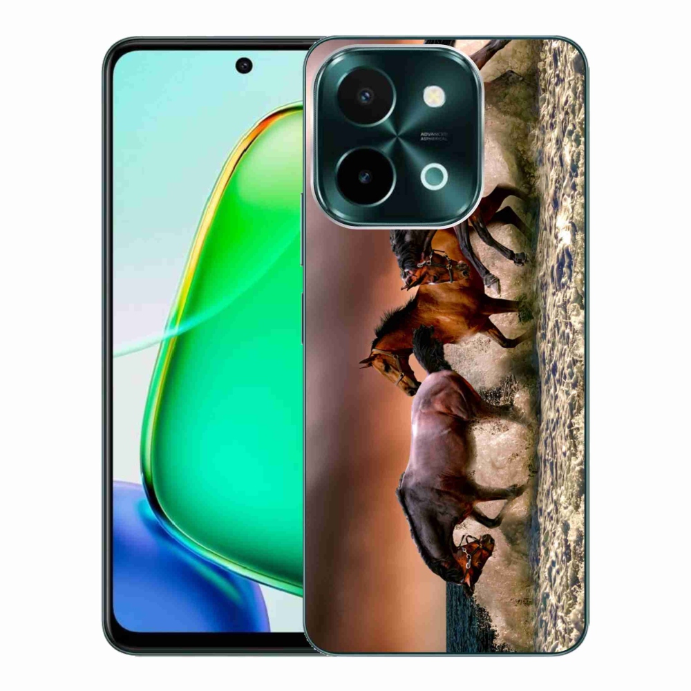 Gél tok mmCase a Vivo Y28 készülékhez - lovak 1