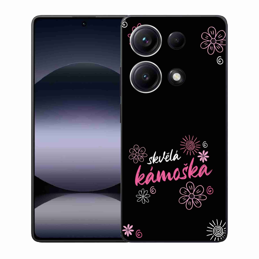 Gél borítás mmCase a Xiaomi Redmi Note 14S-hez - nagyszerű haver fekete háttérrel