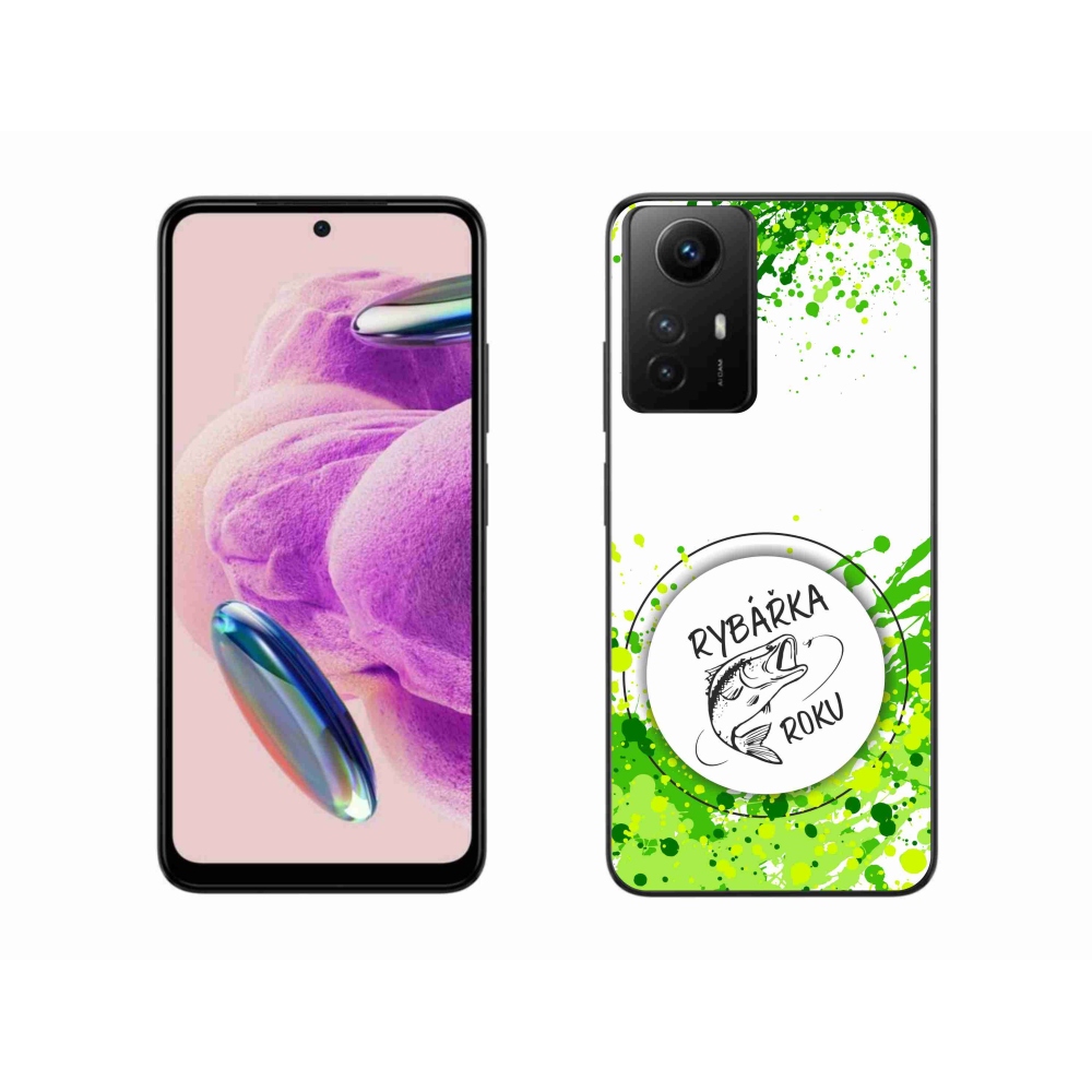 Gél borító mmCase a Xiaomi Redmi Note 12S-hez - az év halászának fehér háttere