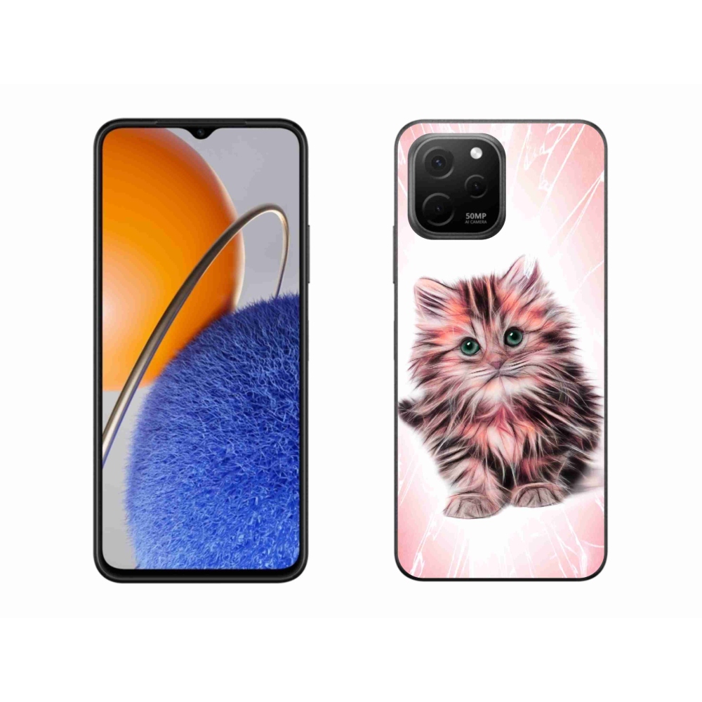 Gél borító mmCase a Huawei Nova Y61 készülékhez - aranyos cica