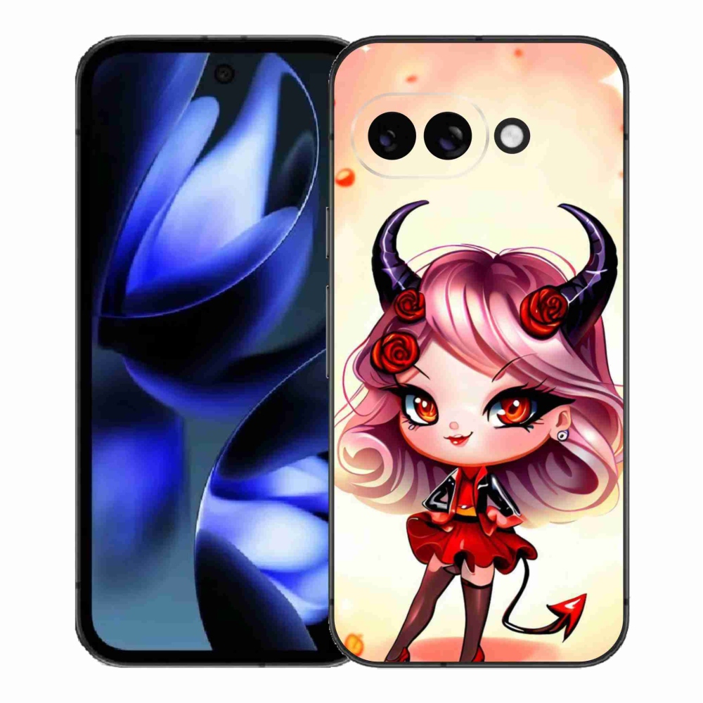 Gél borítás mmCase a Google Pixel 9a készülékhez - rajzfilm ördög