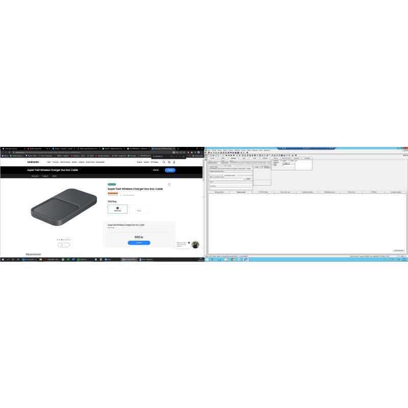 EP-P5400TBE Samsung DUO Pad vezeték nélküli töltéshez Fekete + adapter