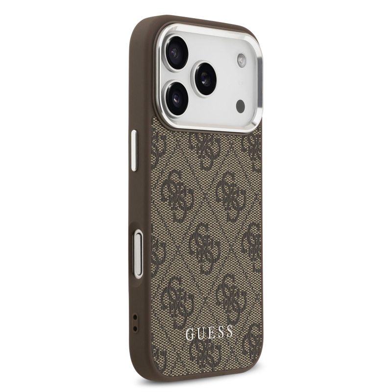 Guess 4G MagSafe hátlap iPhone 17 Pro barna színű készülékhez
