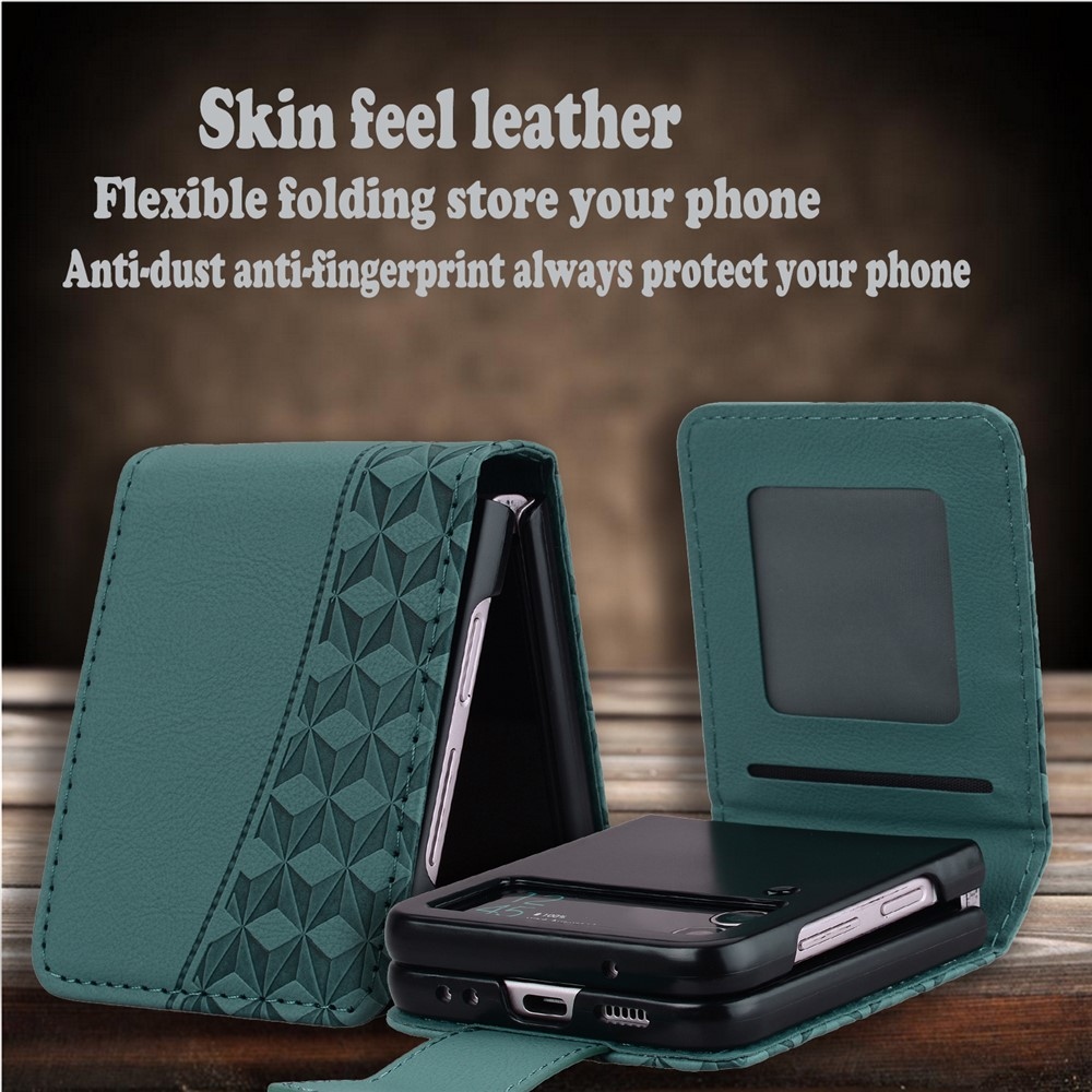 Gridy könyvtáska Samsung Galaxy Z Flip7 5G - zöld