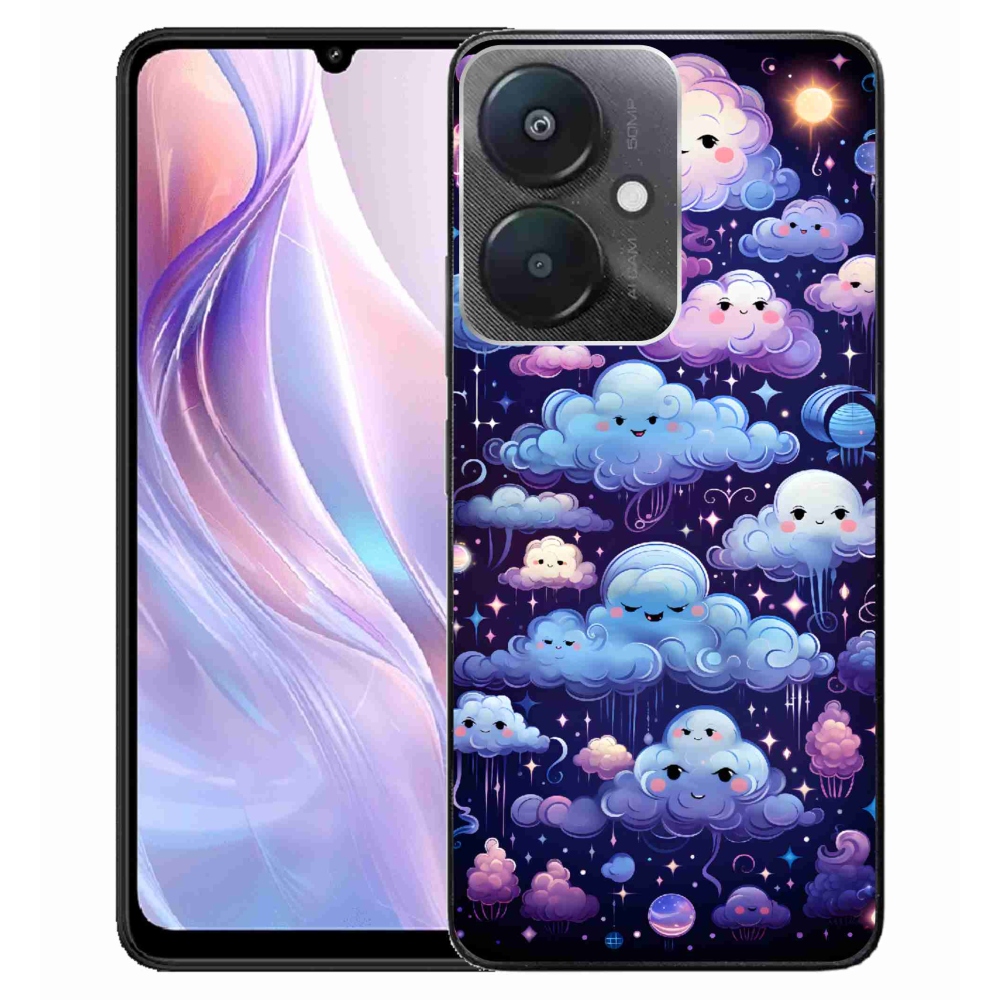 Gél borítás mmCase a Xiaomi Redmi 13C 5G számára - felhők