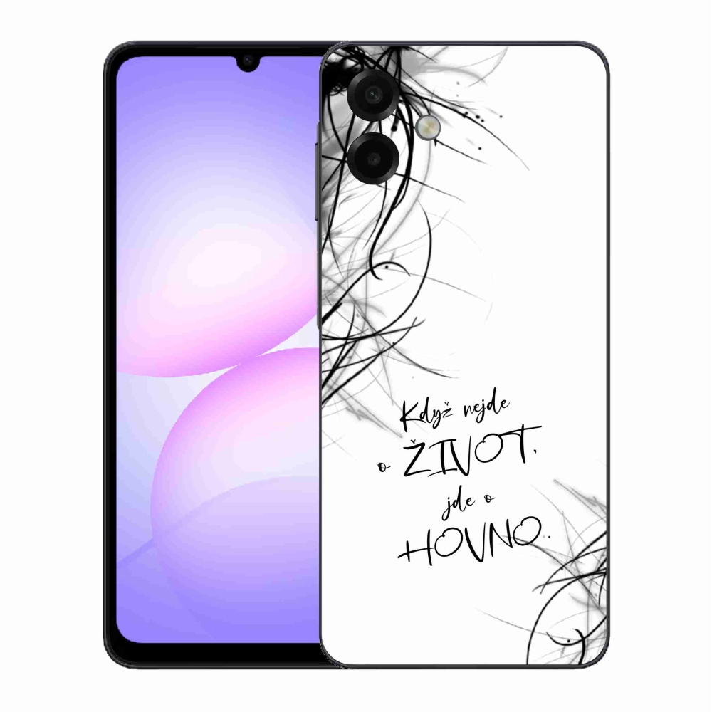 Gél borító mmCase Samsung Galaxy A07 4G - vicces szöveg 16 fehér háttér