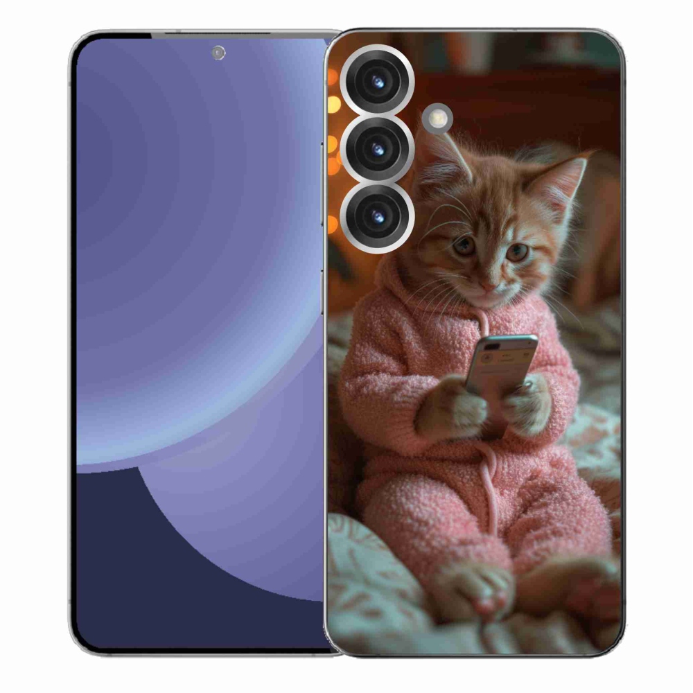 Zselés borítás mmCase Samsung Galaxy S25+ - baba mobillal