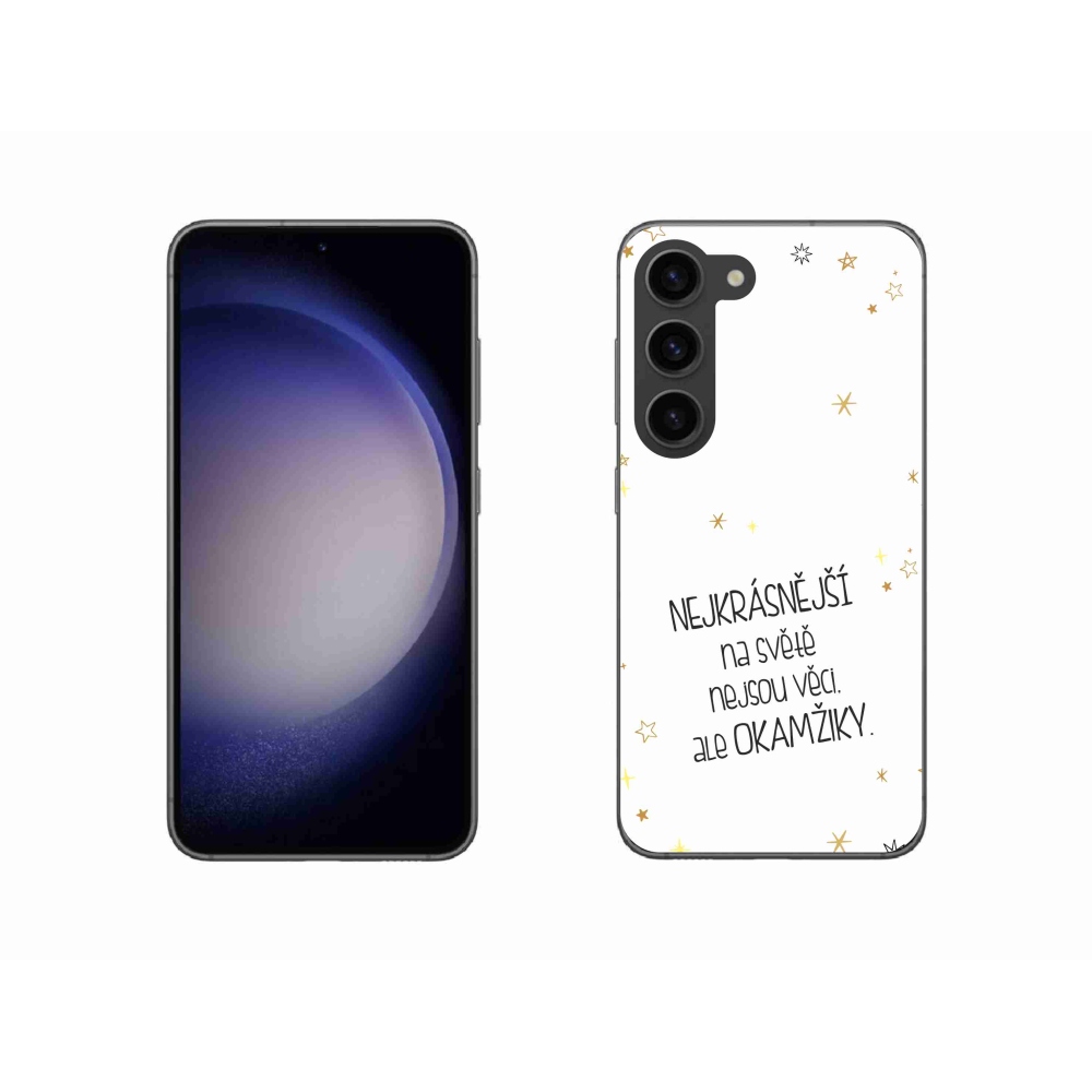 Gél borítás mmCase Samsung Galaxy S23 5G - idézem 4 fehér háttér